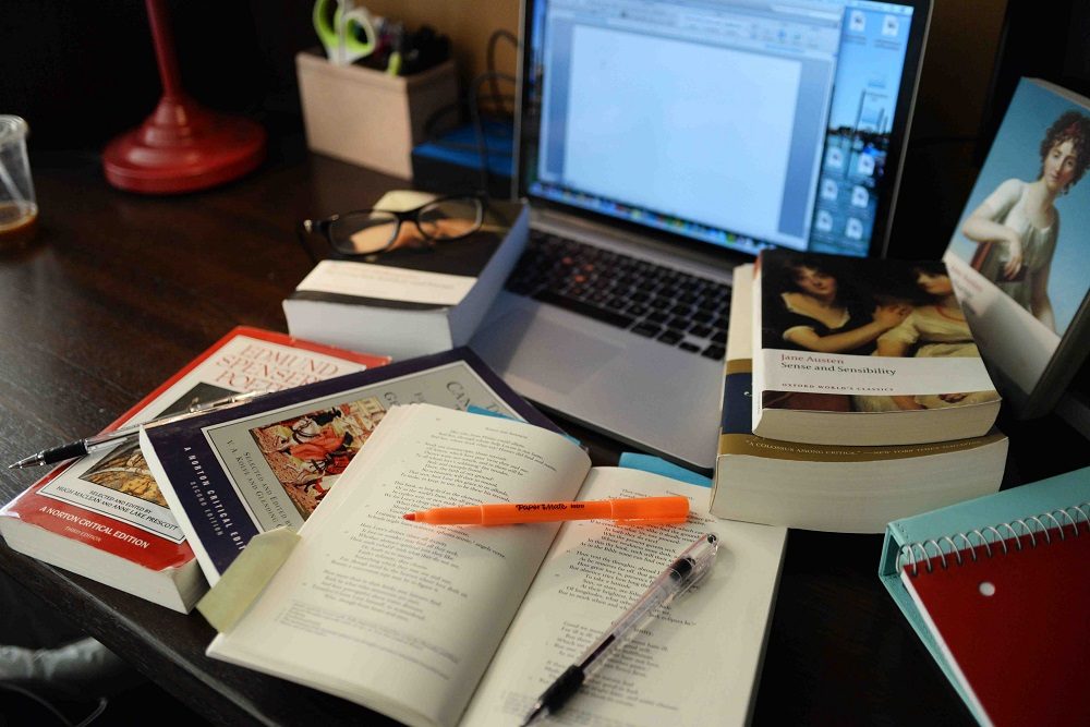 studying