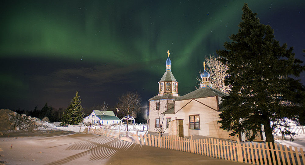 Click to enlarge Aurora borealis