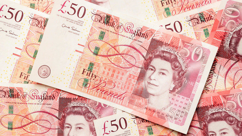 Click to enlarge British pound sterling currency