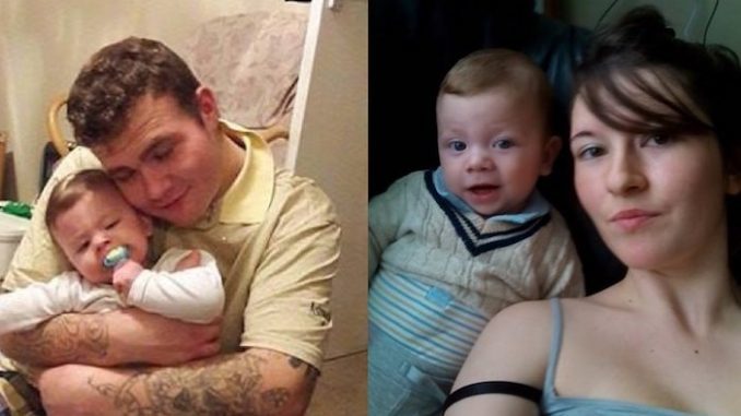 Luke Maguire and Louise McKever and son Bobby