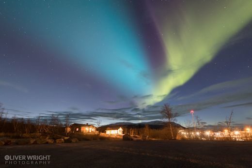 Click to enlarge blue aurora