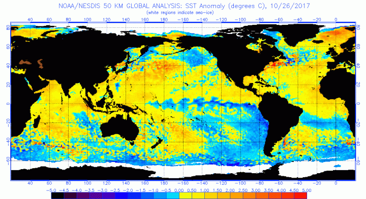 Click to enlarge sea temperature anomalies