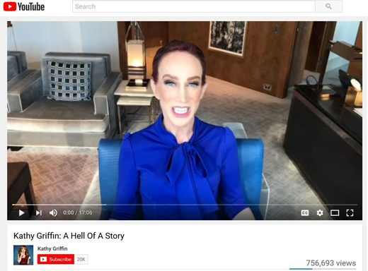 Click to enlarge US celebrity Kathy Griffin