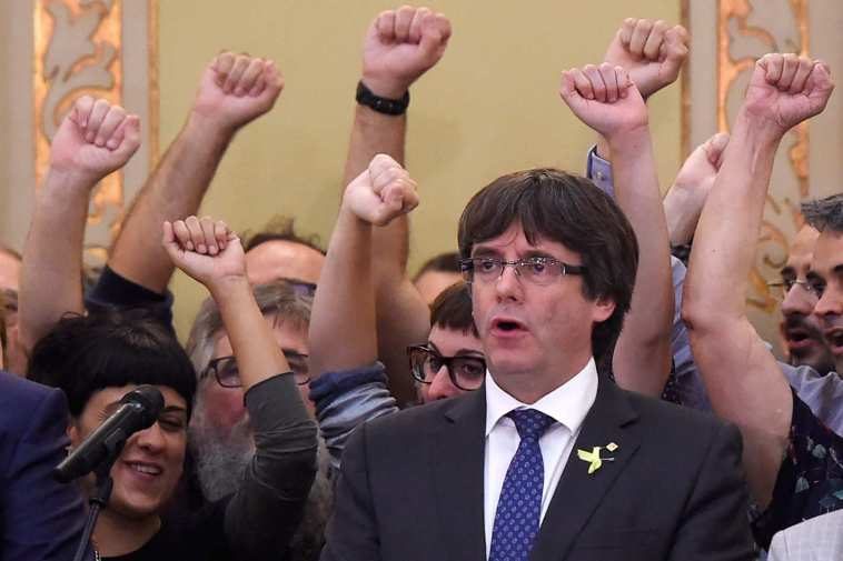deposed Catalan President Carles Puigdemont