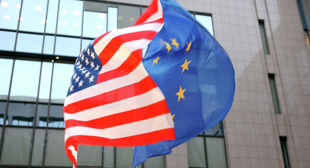 America EU flags