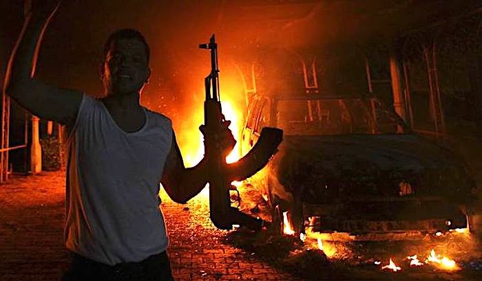 Benghazi fire