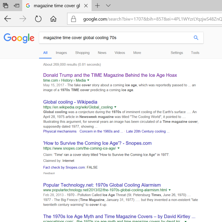 Click to enlarge Google search result
