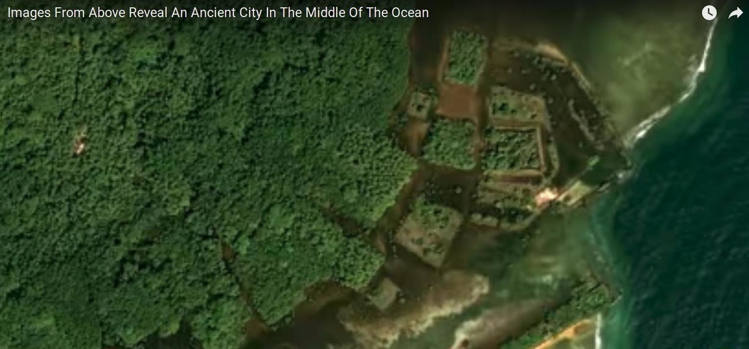 pacific islands geometric shaped island canals lost civilisation