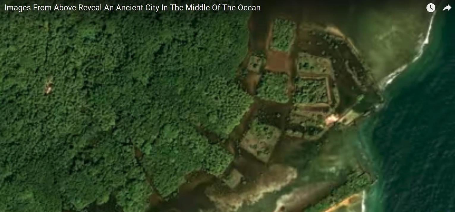 Click to enlarge pacific islands geometric shaped island canals lost civilisation