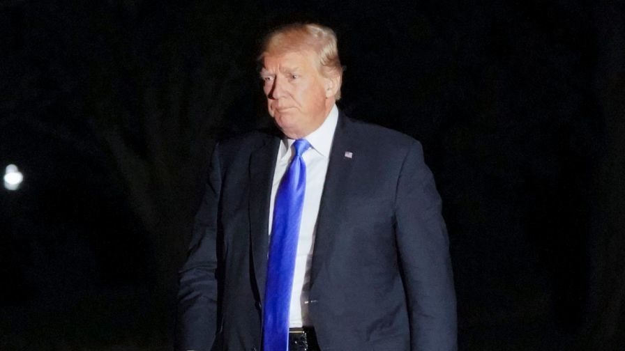 Trump walking