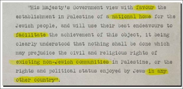 Click to enlarge balfour declaration