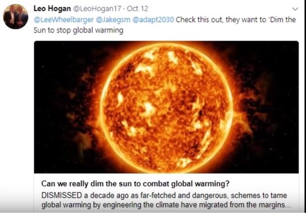 dimming the sun
