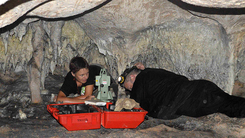 Click to enlarge human hybrid cave paintings 1