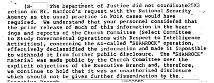 NSA memo