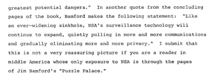 NSA memo