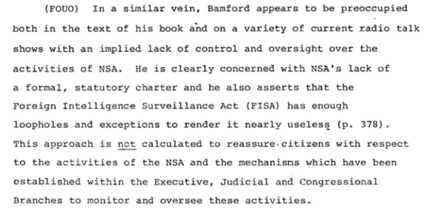 NSA memo