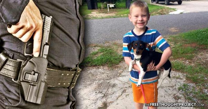 cop police brutality kill dog