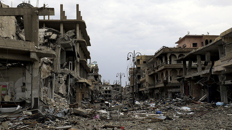 Raqqa destruction