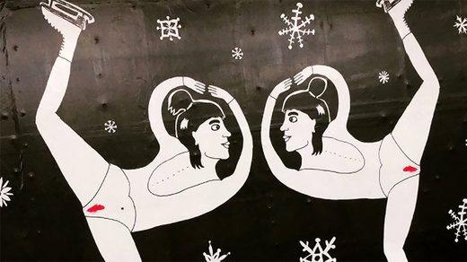 Feminist menstruation art provokes tension in Stockholm metro @silvana.luisa / Instagram