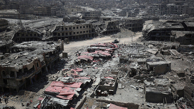 General view of the destruction in Mosul's Old City