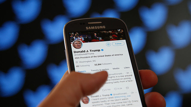 trump twitter phone