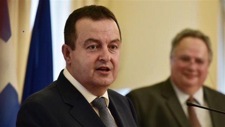 Click to enlarge Serbian Foreign Minister Ivica Dacic