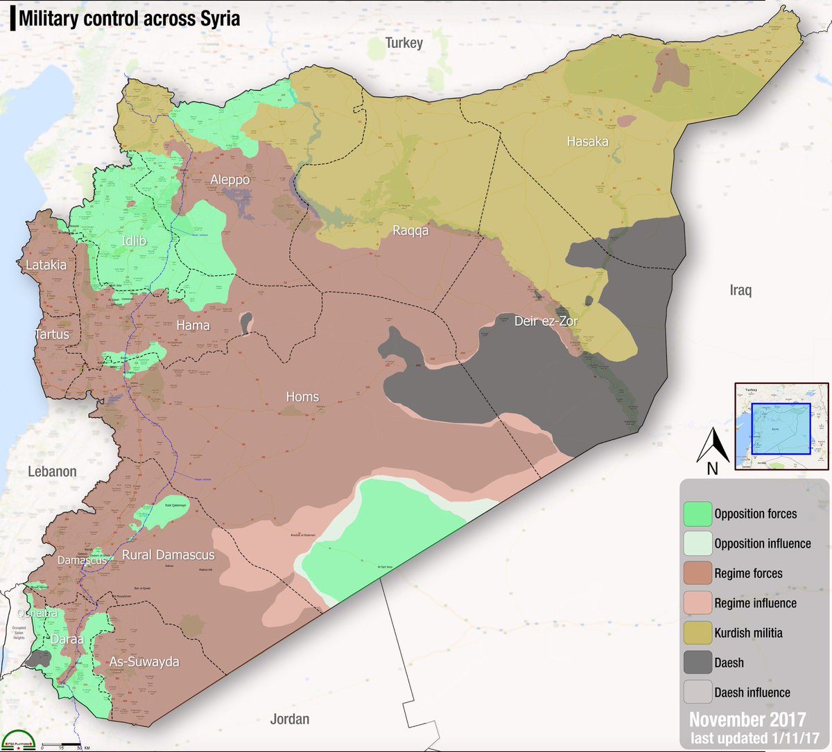 Military control Syria