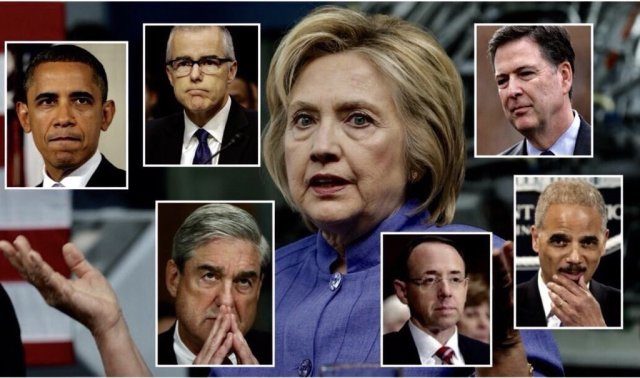 clinton mueller mccabe rosenstein comey holder obama