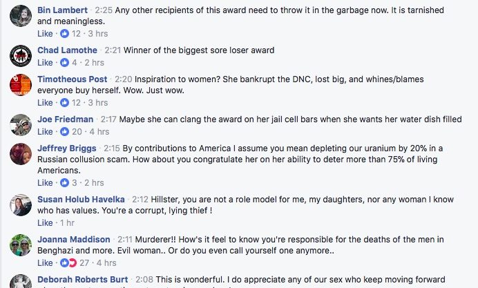 Click to enlarge popular opinion hillary
