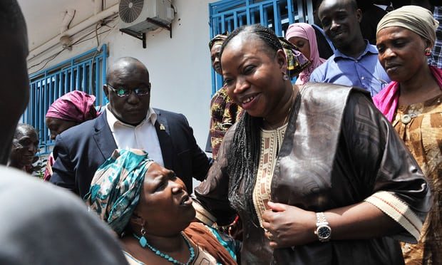 Click to enlarge Fatou Bensouda in Conakry, Guinea
