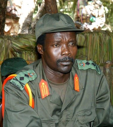 Click to enlarge Ugandan warlord Joseph Kony