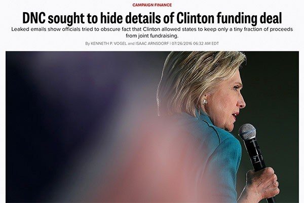 Hillary DNC funding deal