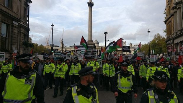Pro-Palestine demonstrators