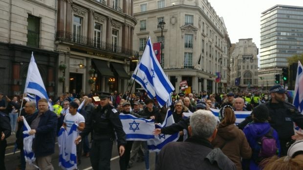 Pro-Israel demonstrators