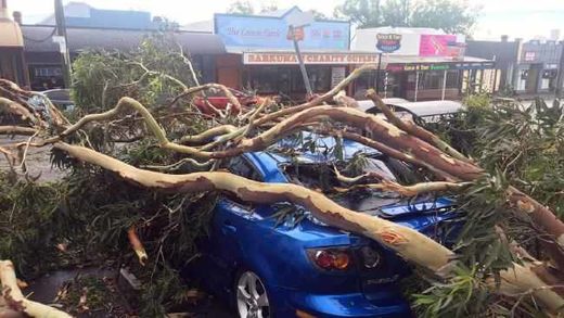 Storm damage in Kurri Kurri, NSW
