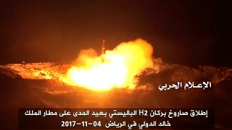 Click to enlarge ballistic missile Saudi Arabia