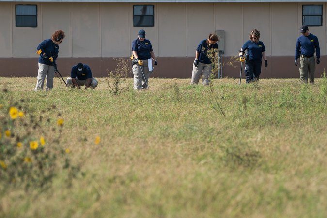 FBI sweeping texas crime scene