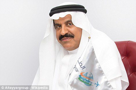 Another arrest: Nasser bin Aqeel al-Tayyar was president of a large travel group, whose shares plunged