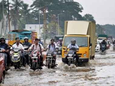 Flooded streets in Chennai.