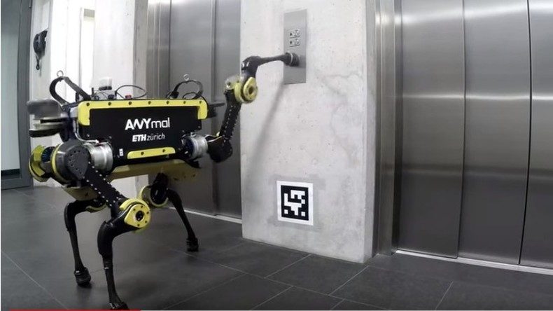 ANYmal Using an Elevator