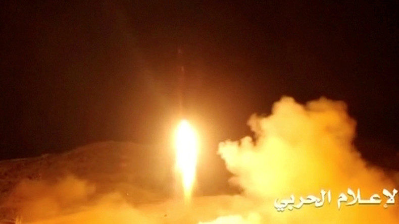 Click to enlarge Houthi ballistic missile