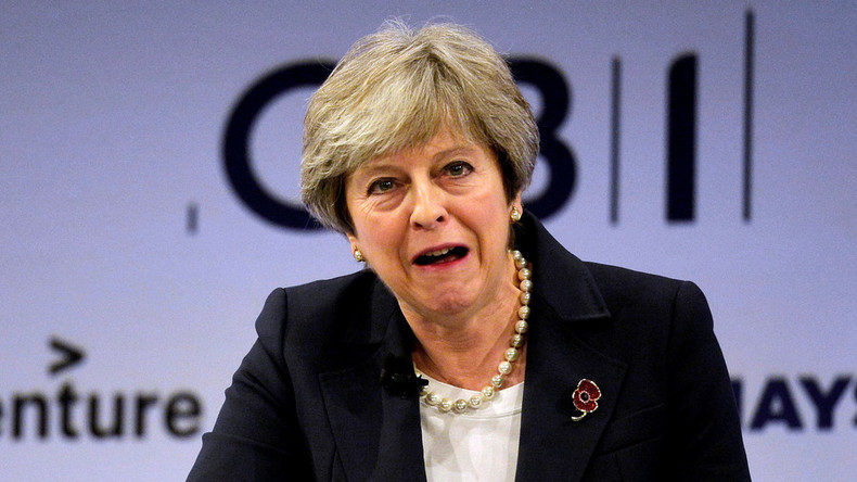 Click to enlarge Theresa May