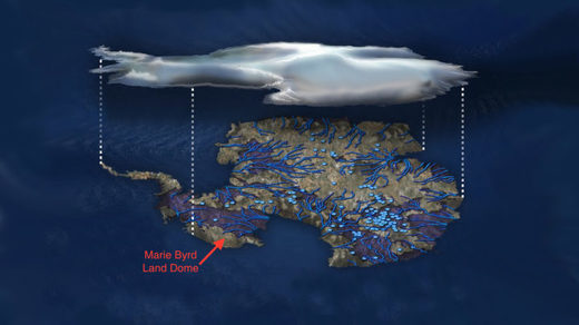 Antarctic ice sheet melting