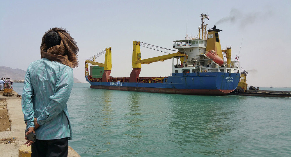 Yemen port of Aden