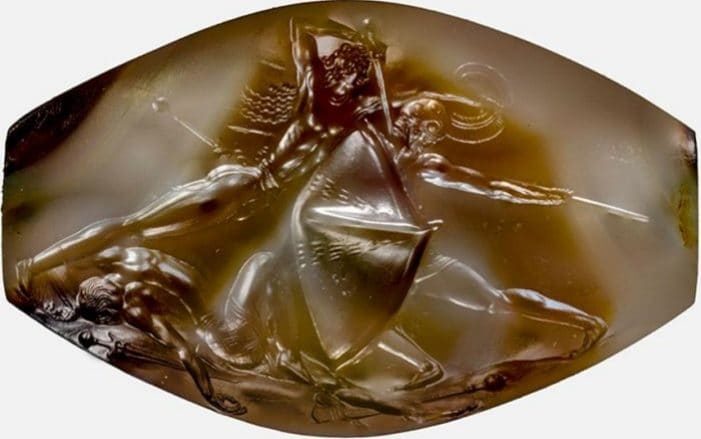 Pylos combat agate pre greek art