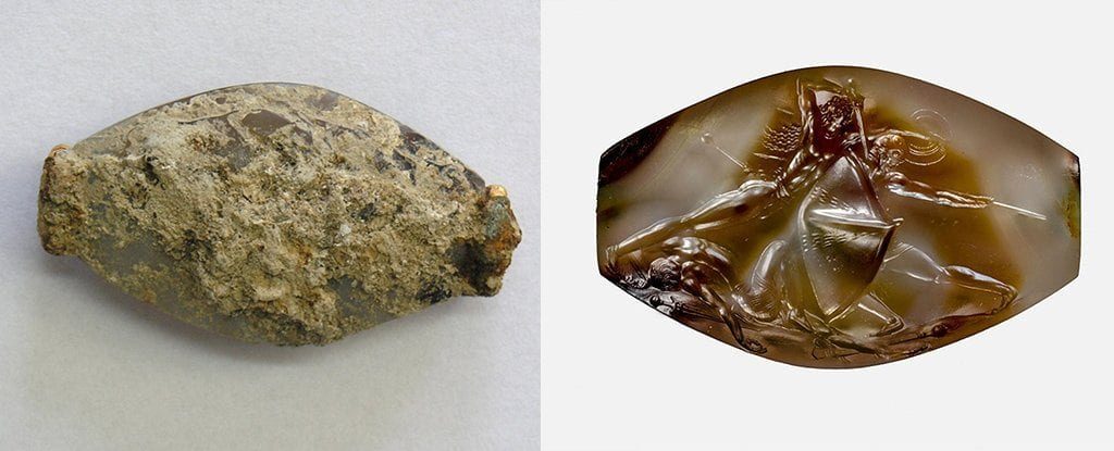 pylos agate combat pre greek art