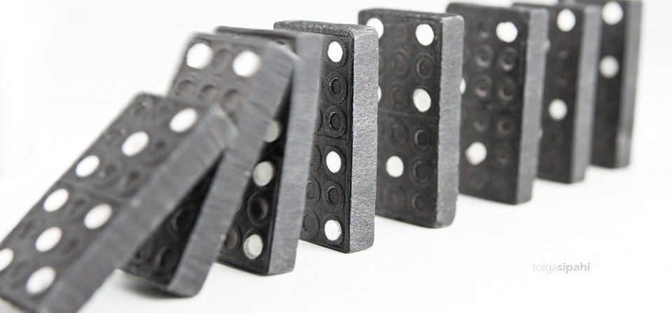 dominoes falling