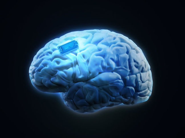 brain implantable microchip