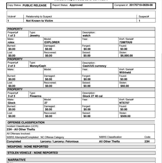 Click to enlarge Robert manson FBI police report