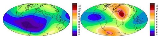 Strength of Earth’s magnetic field